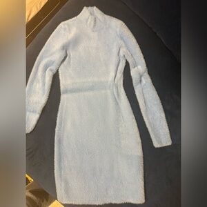 Sunday Best Milan Dress- Cozy Light Blue Long Sleeve